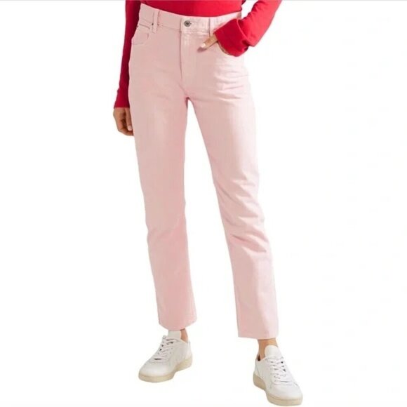 Isabel Marant Étoile Fliff Straight Leg Jeans Light Pink FR38 US6 - Picture 1 of 10